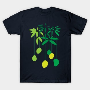 Tropical Mango Fruit Tree Branches T-Shirt